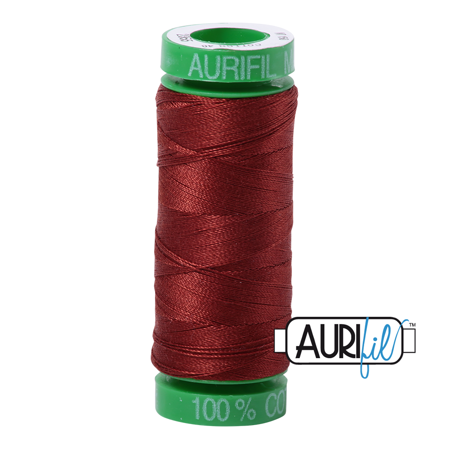 2355 Rust  - Aurifil 40wt Thread 150yd