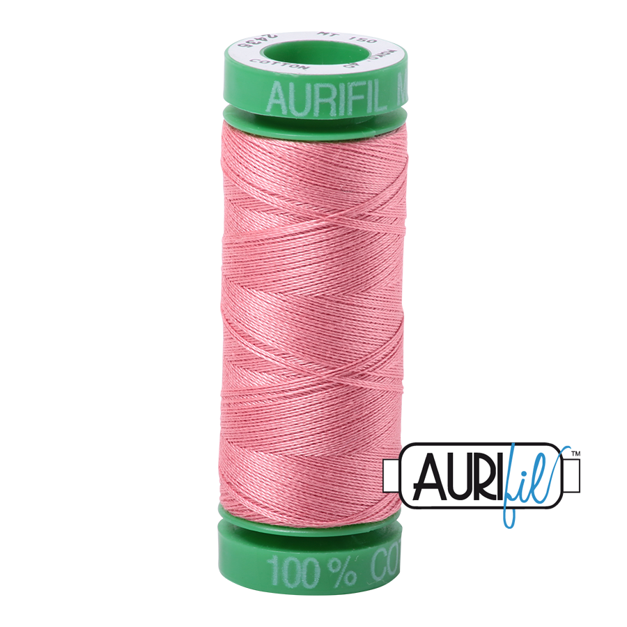 2435 Peachy Pink  - Aurifil 40wt Thread 150yd