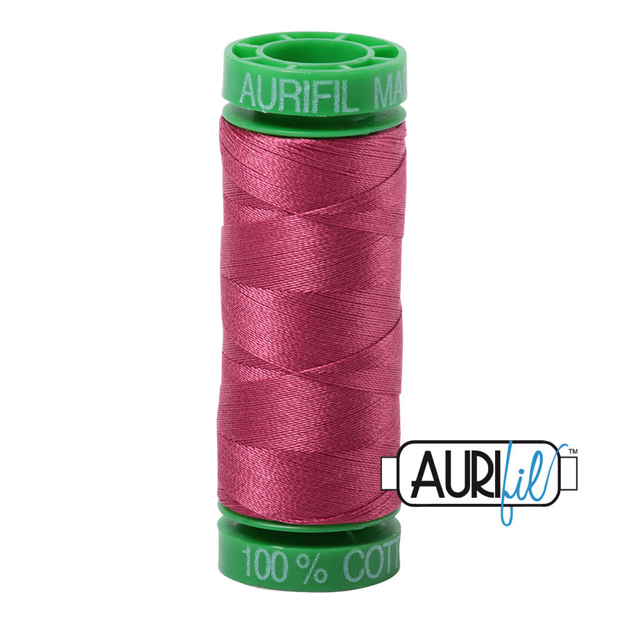 2455 Medium Carmine Red  - Aurifil 40wt Thread 150yd