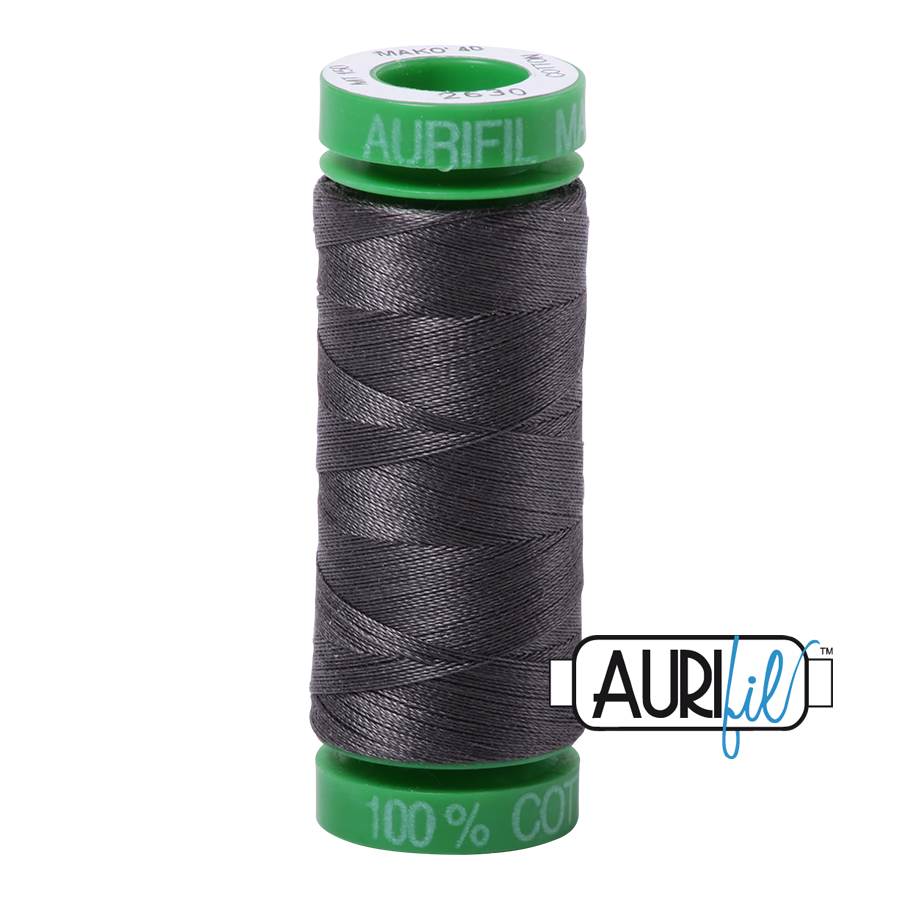 2630 Pewter  - Aurifil 40wt Thread 150yd