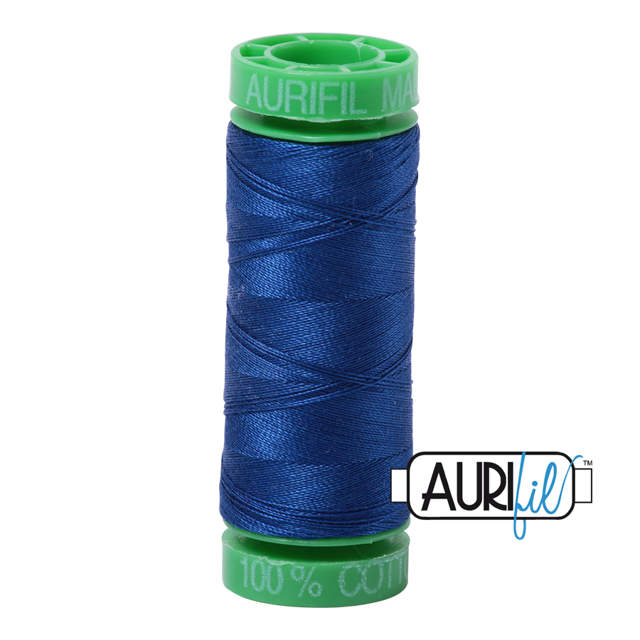 2740 Dark Cobalt  - Aurifil 40wt Thread 150yd