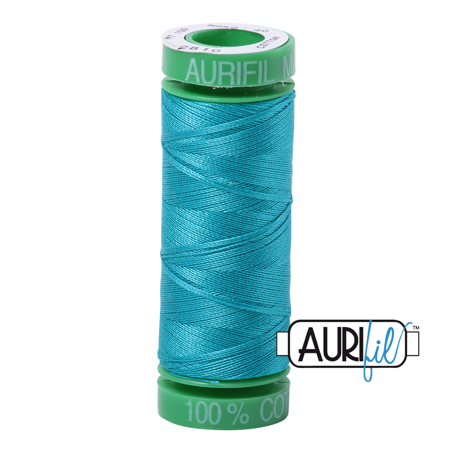 2810 Turquoise  - Aurifil 40wt Thread 150yd
