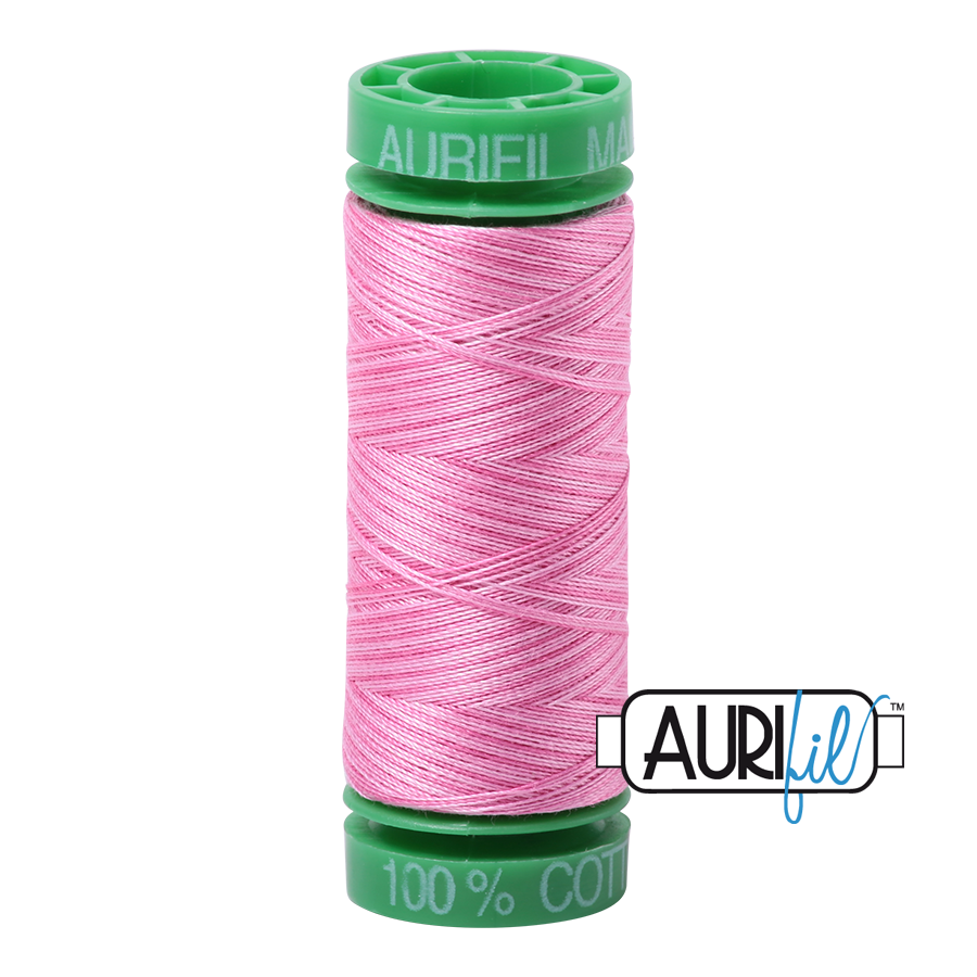 3660 Bubblegum  - Aurifil 40wt Variegated Thread 150yd