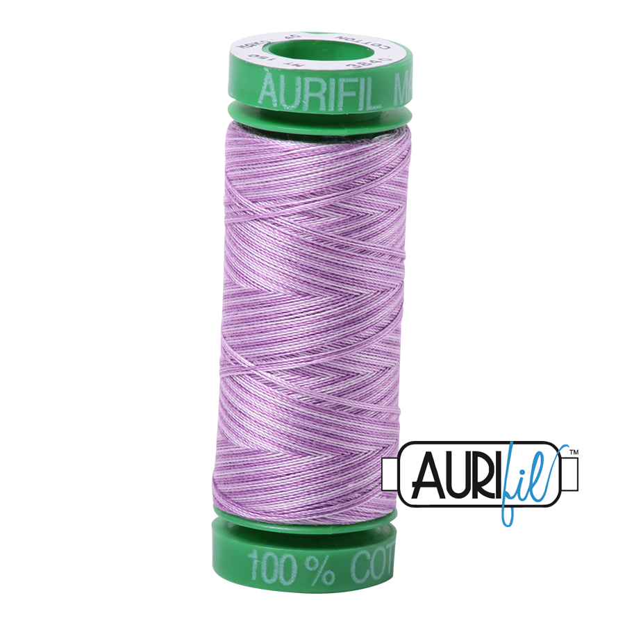 3840 French Lilac  - Aurifil 40wt Variegated Thread 150yd