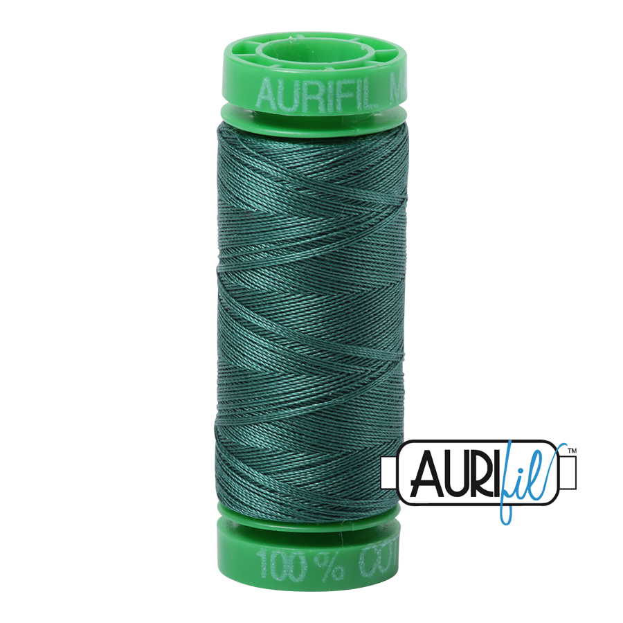 4129 Turf Green  - Aurifil 40wt Thread 150yd