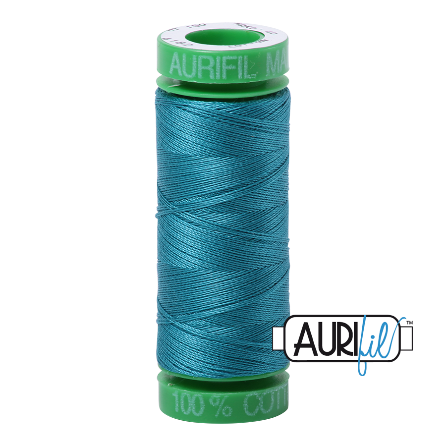 4182 Medium Turquoise  - Aurifil 40wt Thread 150yd