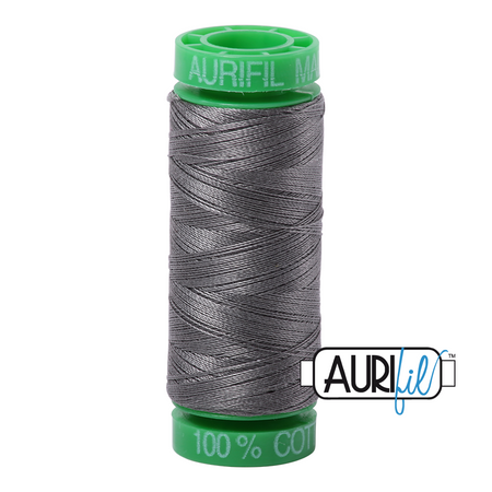 5004 Grey Smoke  - Aurifil 40wt Thread 150yd