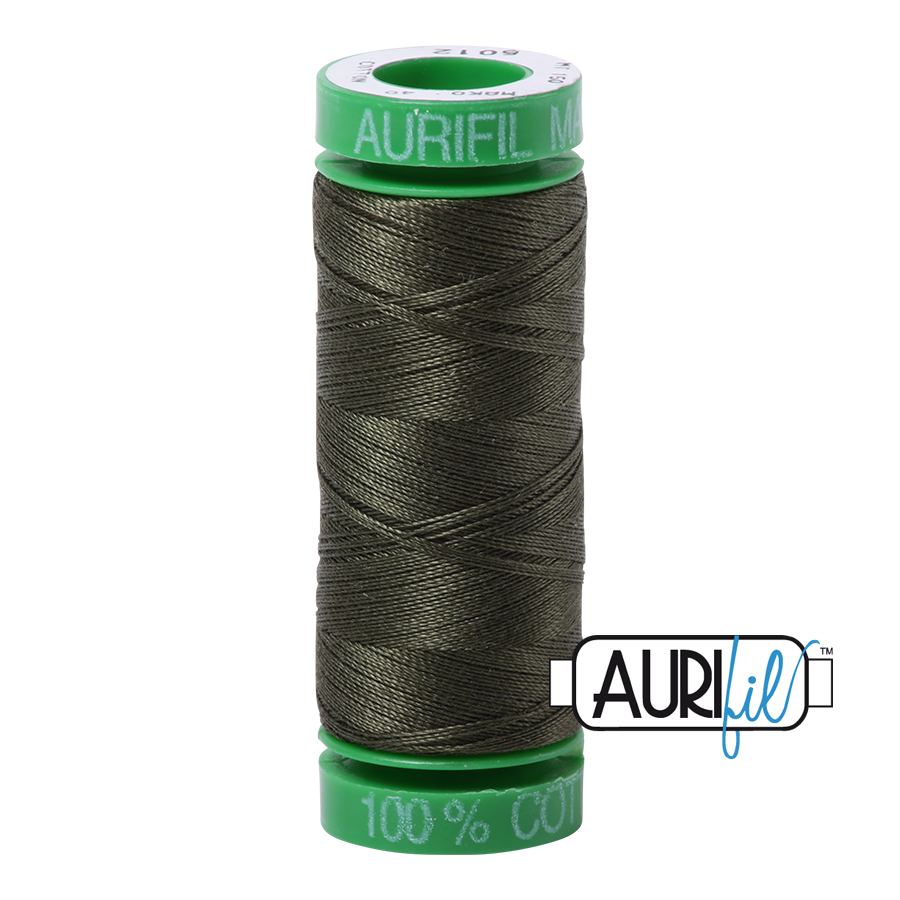 5012 Dark Green  - Aurifil 40wt Thread 150yd