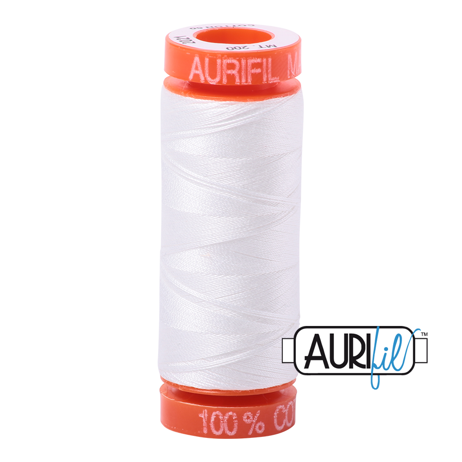 2021 Natural White  - Aurifil 50wt Thread 220yd