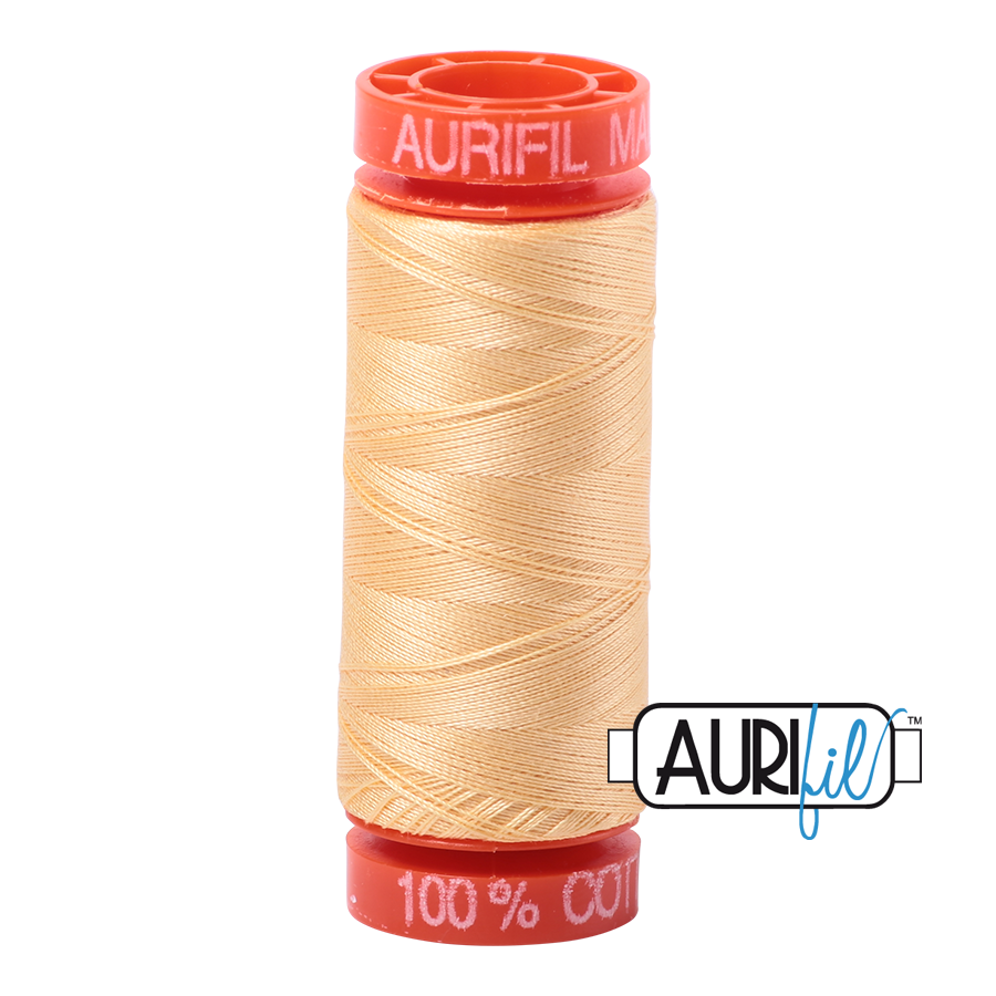 2130 Medium Butter  - Aurifil 50wt Thread 220yd