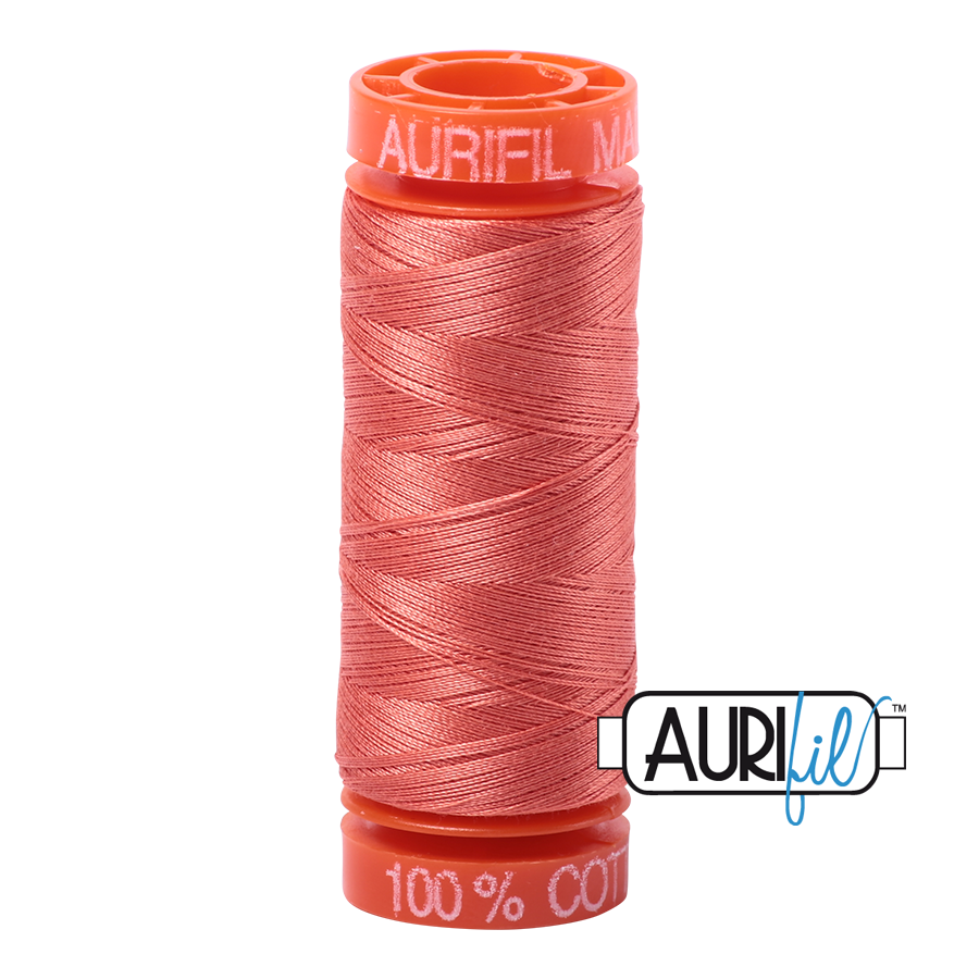 2225 Salmon  - Aurifil 50wt Thread 220yd