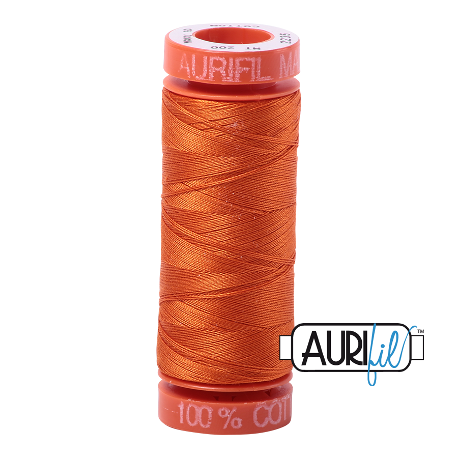 2235 Orange  - Aurifil 50wt Thread 220yd