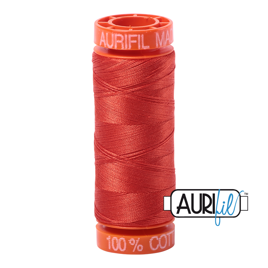 2245 Red Orange  - Aurifil 50wt Thread 220yd