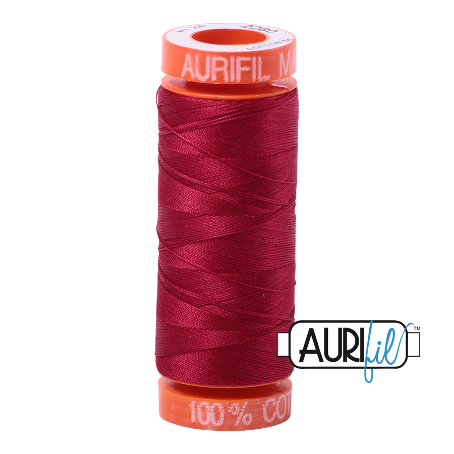 2260 Wine  - Aurifil 50wt Thread 220yd