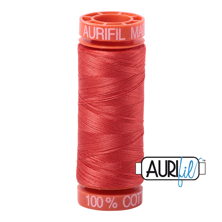 2277 Light Red Orange  - Aurifil 50wt Thread 220yd