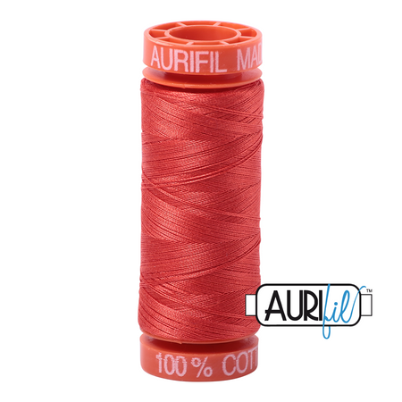 2277 Light Red Orange  - Aurifil 50wt Thread 220yd