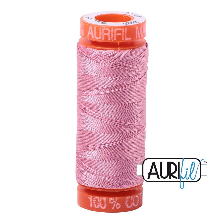 2430 Antique Rose  - Aurifil 50wt Thread 220yd