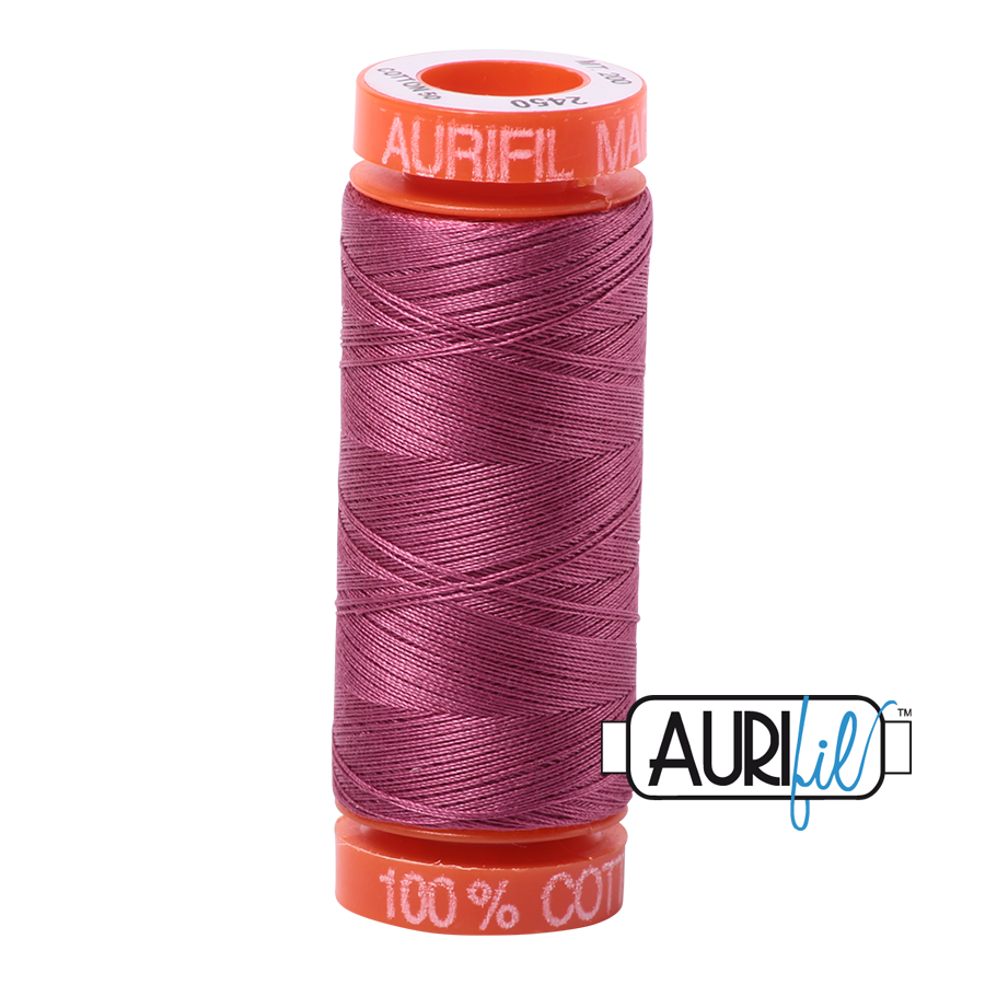 2450 Rose  - Aurifil 50wt Thread 220yd