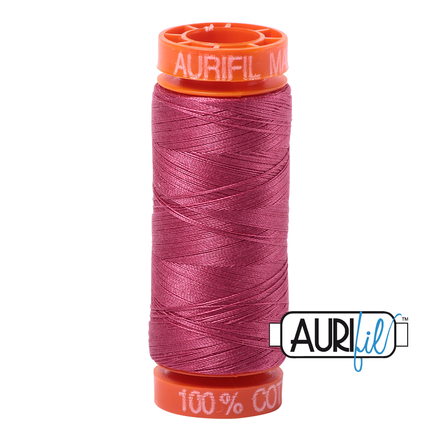 2455 Medium Carmine Red  - Aurifil 50wt Thread 220yd
