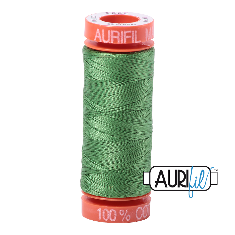2884 Green Yellow  - Aurifil 50wt Thread 220yd