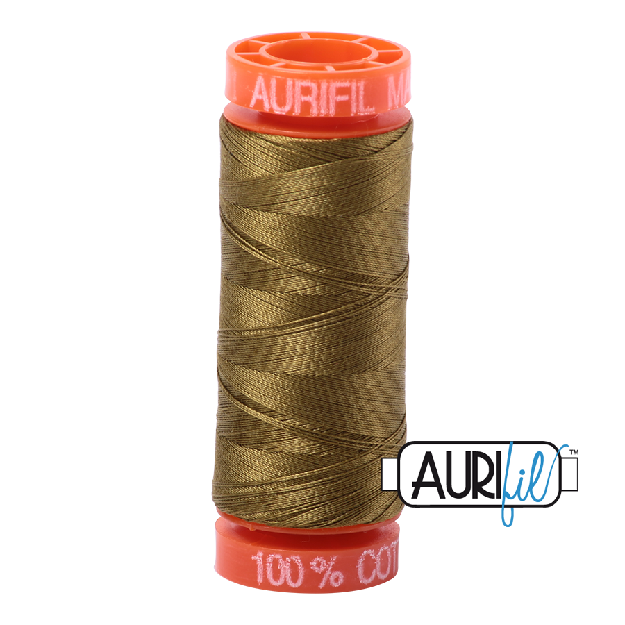 2910 Medium Olive  - Aurifil 50wt Thread 220yd