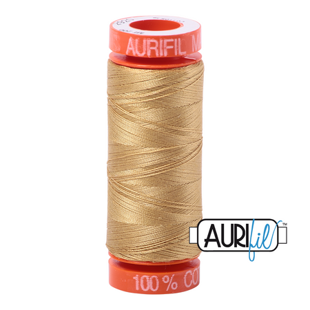 2920 Light Brass  - Aurifil 50wt Thread 220yd