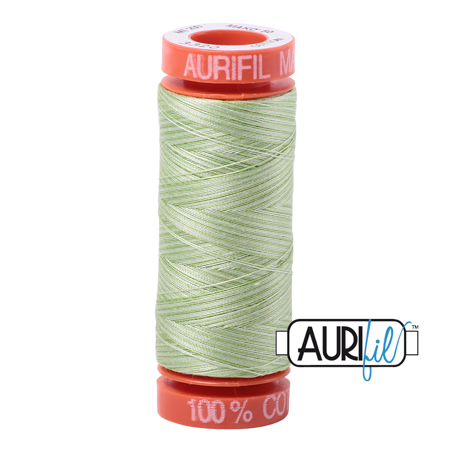 3320 Spring Green  - Aurifil 50wt Variegated Thread 220yd