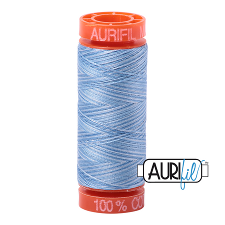 3770 Stonewashed Denim  - Aurifil 50wt Variegated Thread 220yd