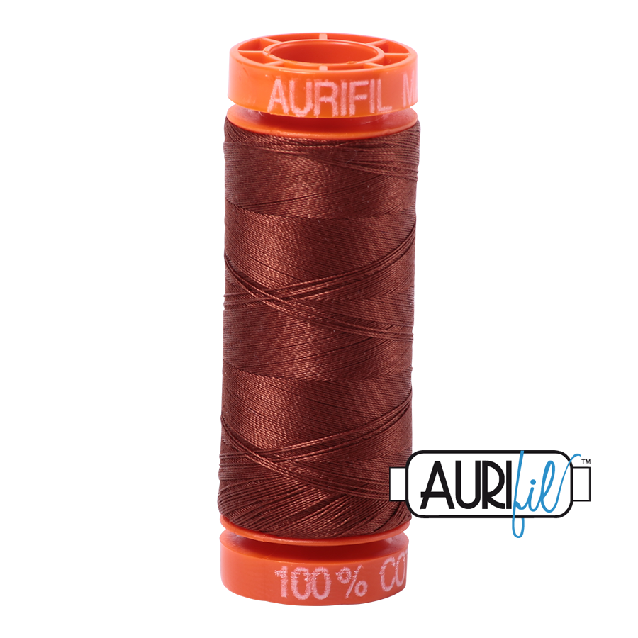 4012 Copper Brown  - Aurifil 50wt Thread 220yd