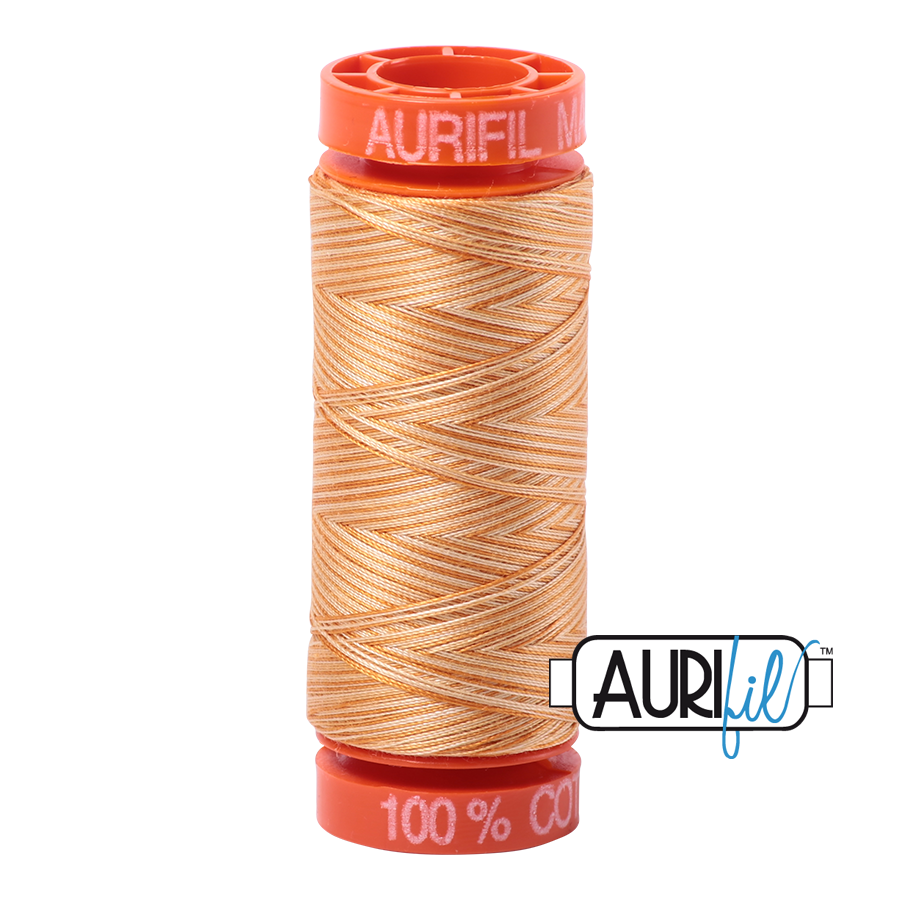 4150 Creme Brule  - Aurifil 50wt Variegated Thread 220yd