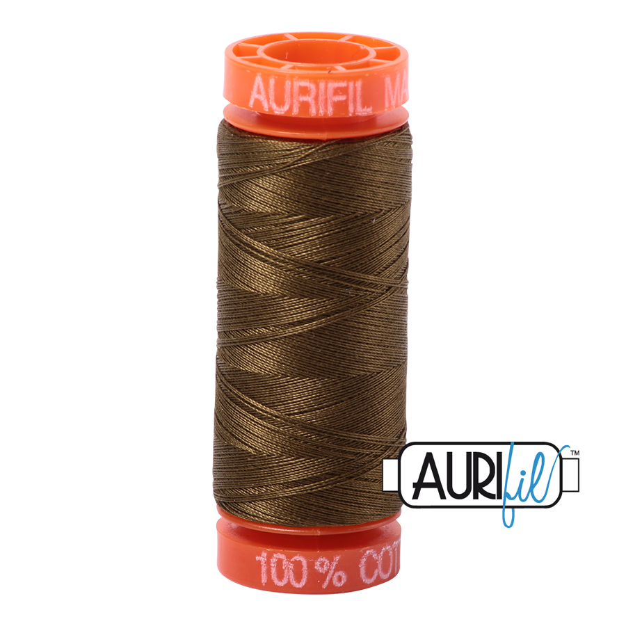 4173 Dark Olive  - Aurifil 50wt Thread 220yd