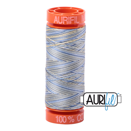 4649 Lemon Blueberry  - Aurifil 50wt Variegated Thread 220yd