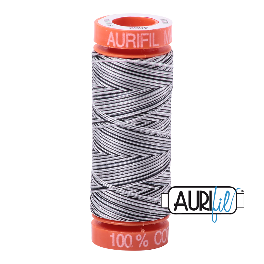 4652 Licorice Twist  - Aurifil 50wt Variegated Thread 220yd