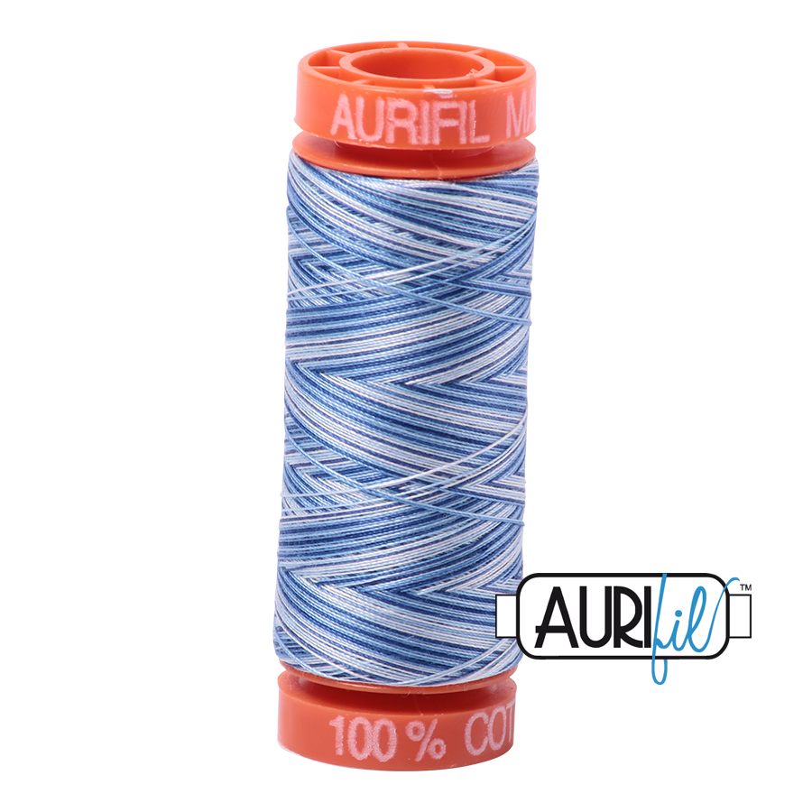 4655 Storm At Sea  - Aurifil 50wt Variegated Thread 220yd