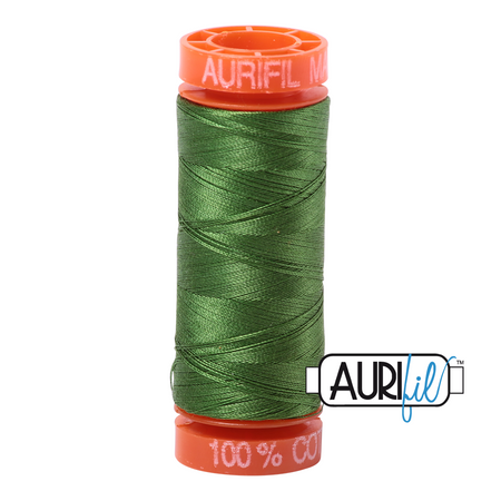 5018 Grass Green  - Aurifil 50wt Thread 220yd