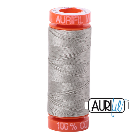 5021 Light Grey  - Aurifil 50wt Thread 220yd