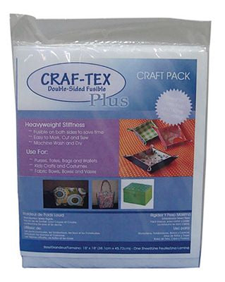 Bosal Craf-Tex Plus Heavyweight Double Sided Fusible Packs and Shapes