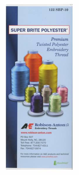 Robison Anton Polyester Real Thread Chart Red Rock Threads