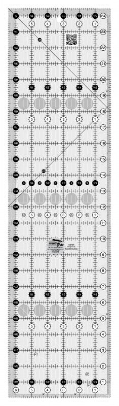 Creative Grids Quilt Ruler 6-1/2in x 24-1/2in CGR24