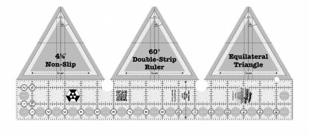 Creative Grids 60 Degree Double-Strip Quilt Ruler CGRDBS60