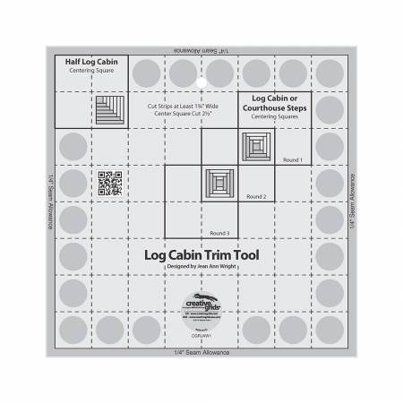 Creative Grids Log Cabin Trim Tool 8in Blocks CGRJAW1