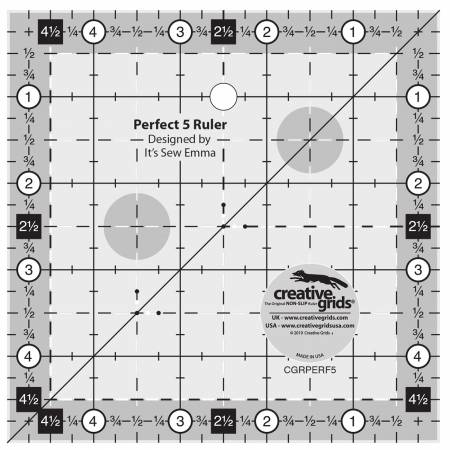 Creative Grids Perfect 5 Ruler CGRPERF5 CGRPERF5