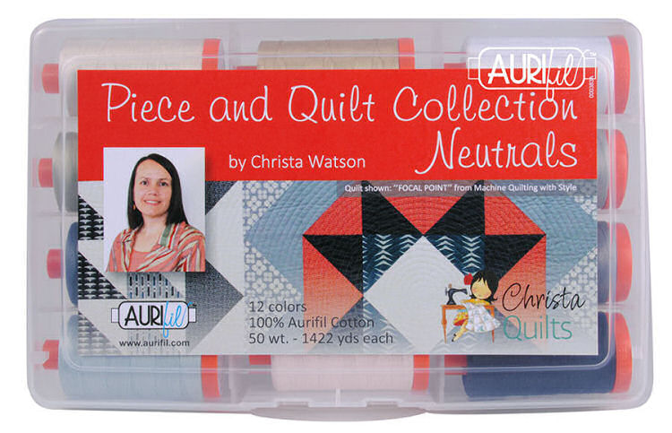Aurifil 50wt Large Cotton Spools Piece & Quilt Neutrals By Christa Watson