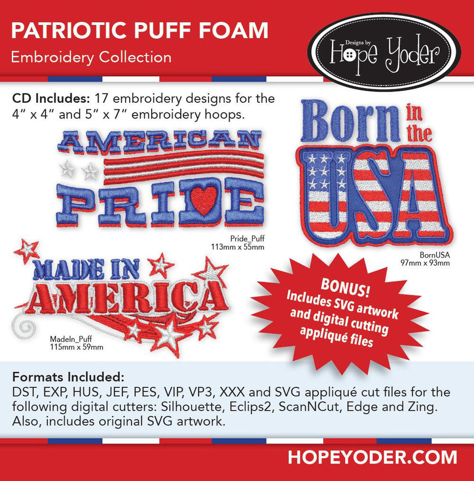 Patriotic Puff Foam