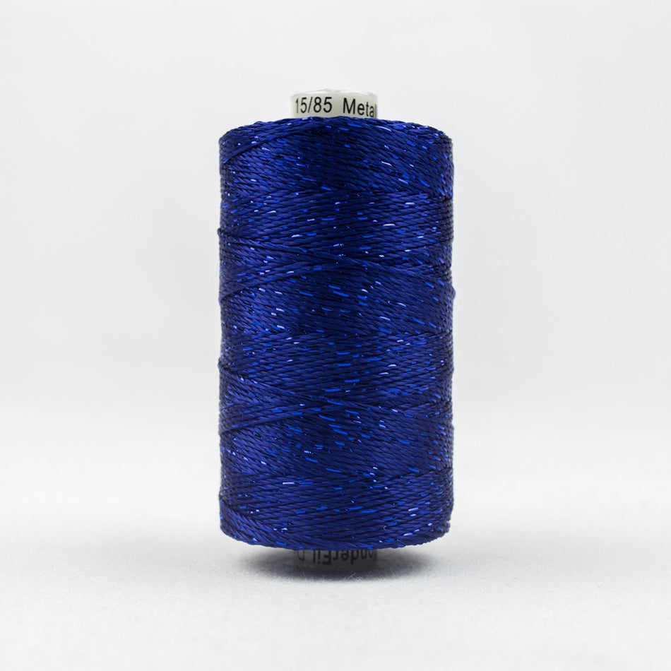 Wonderfil Dazzle 8wt Rayon/Metallic Thread 0050 Dark Blue  200yd/183m