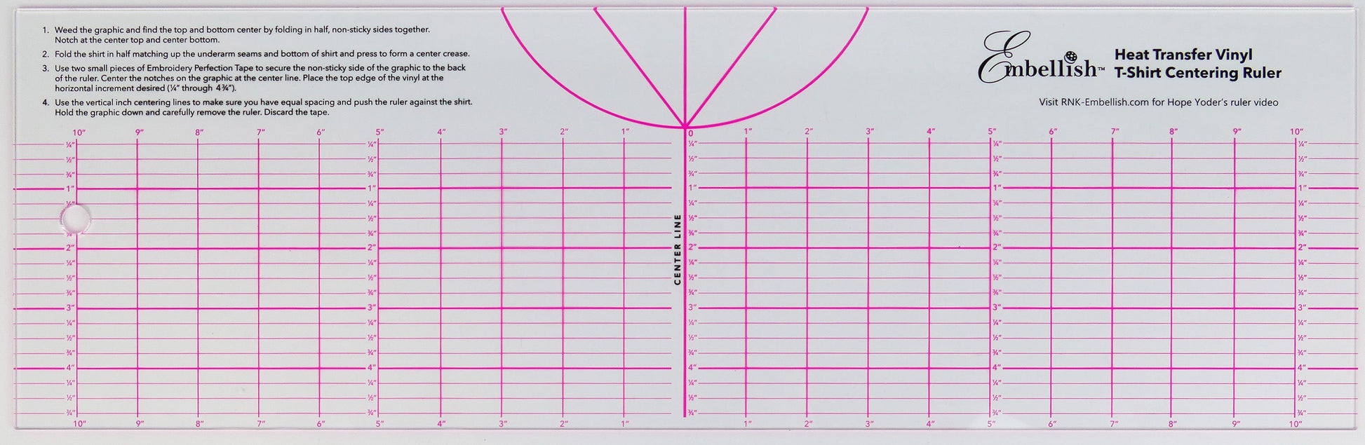 Floriani Self Centering Ruler – Red Rock Threads