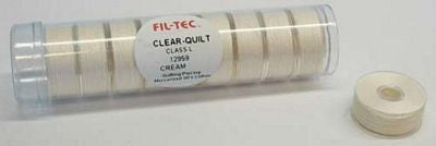 Filtec Clear-Quilt Class L Pre-Wound Bobbins #12959 Cream