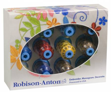 Robison Anton Gift Set 40 weight Polyester Thread 12 Spools GGP2019