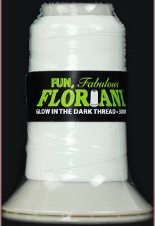 Floriani Glow In The Dark Thread GL01 White  300m