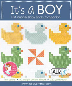 Aurifil It’s a Boy Collection From Its Sew Emma 10 Small Spools
